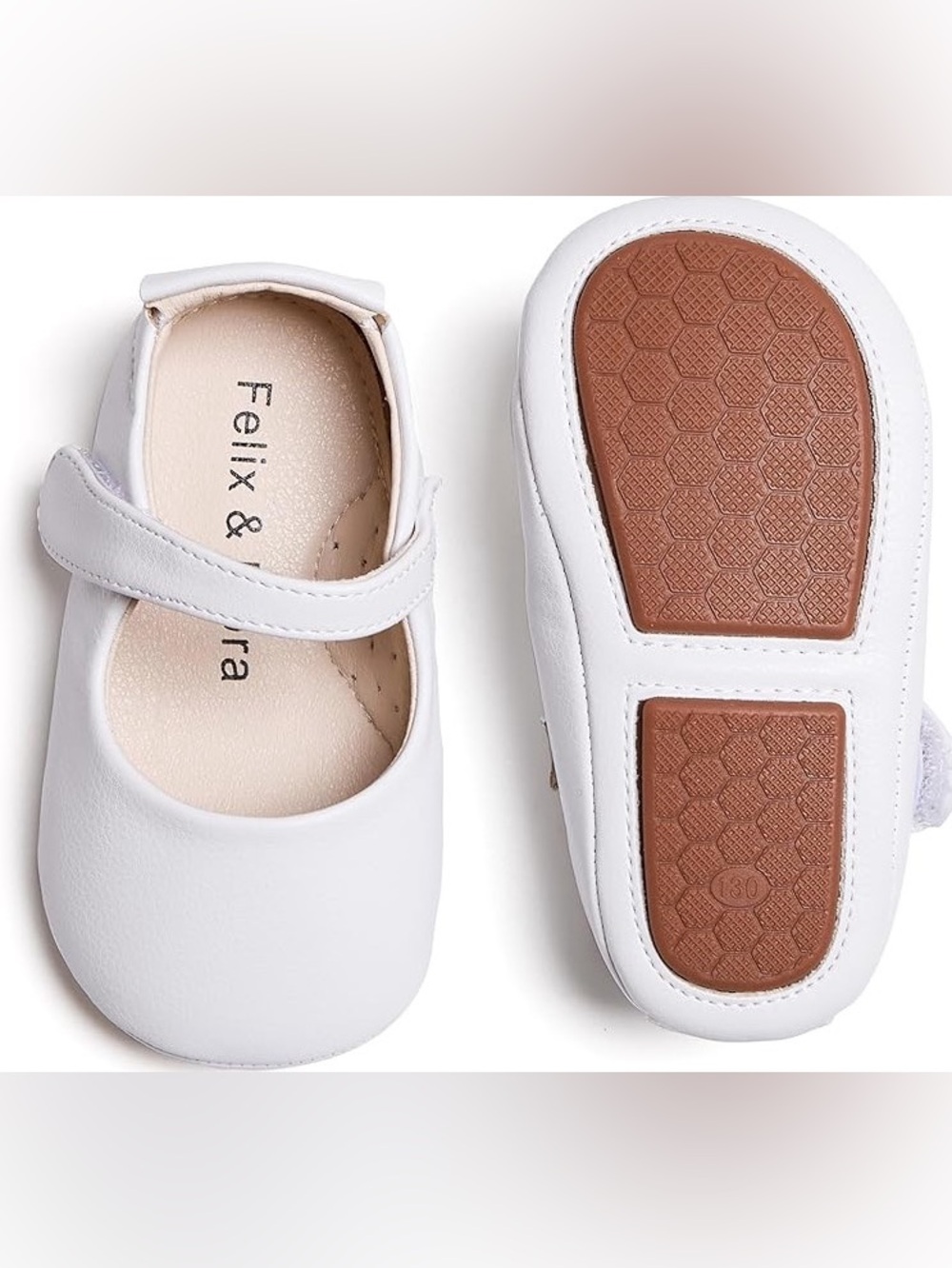Felix & Flora Baby Walking Shoes Moccasins Rubber Sole in (Size: 12-18M)